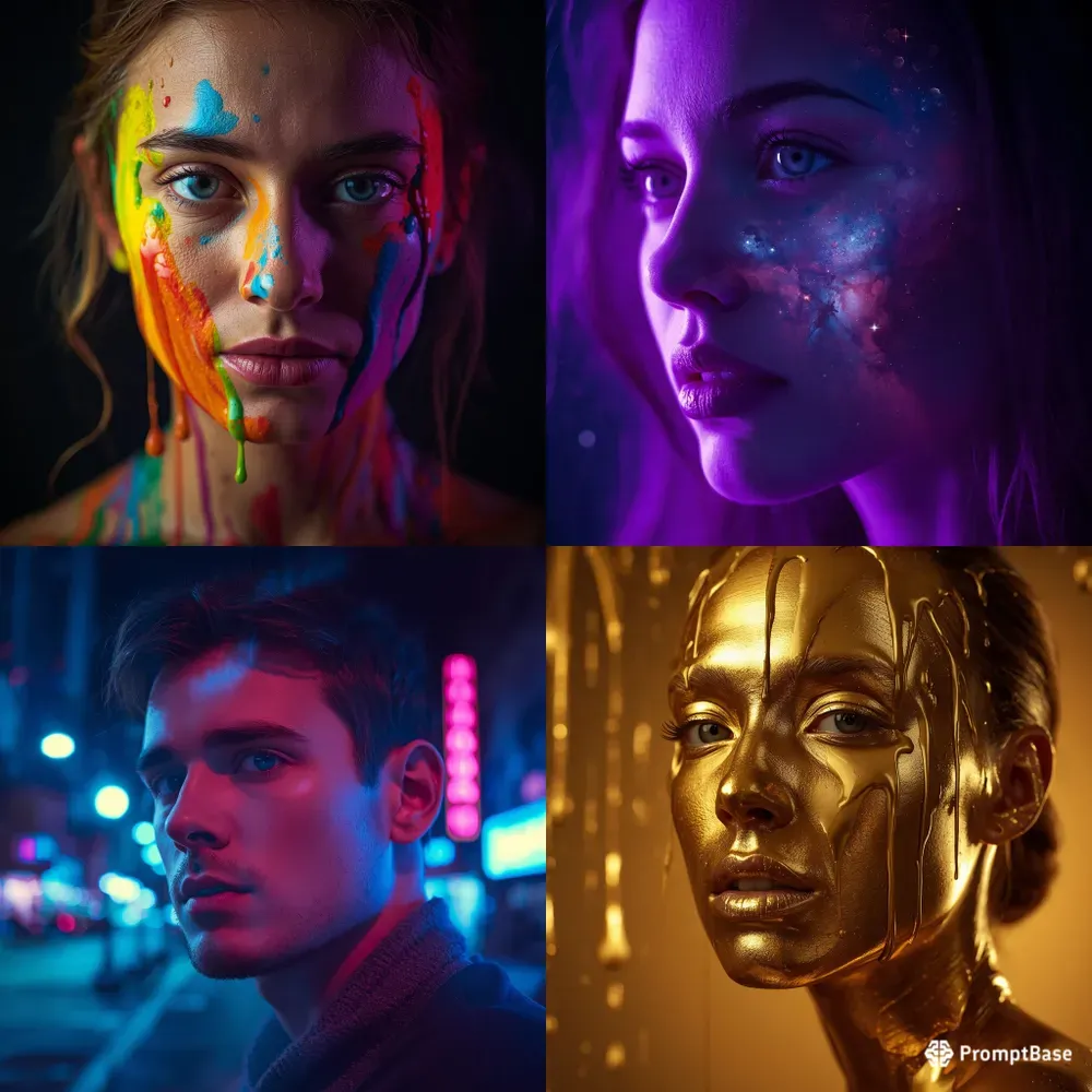 Colorful Abstract Portraits