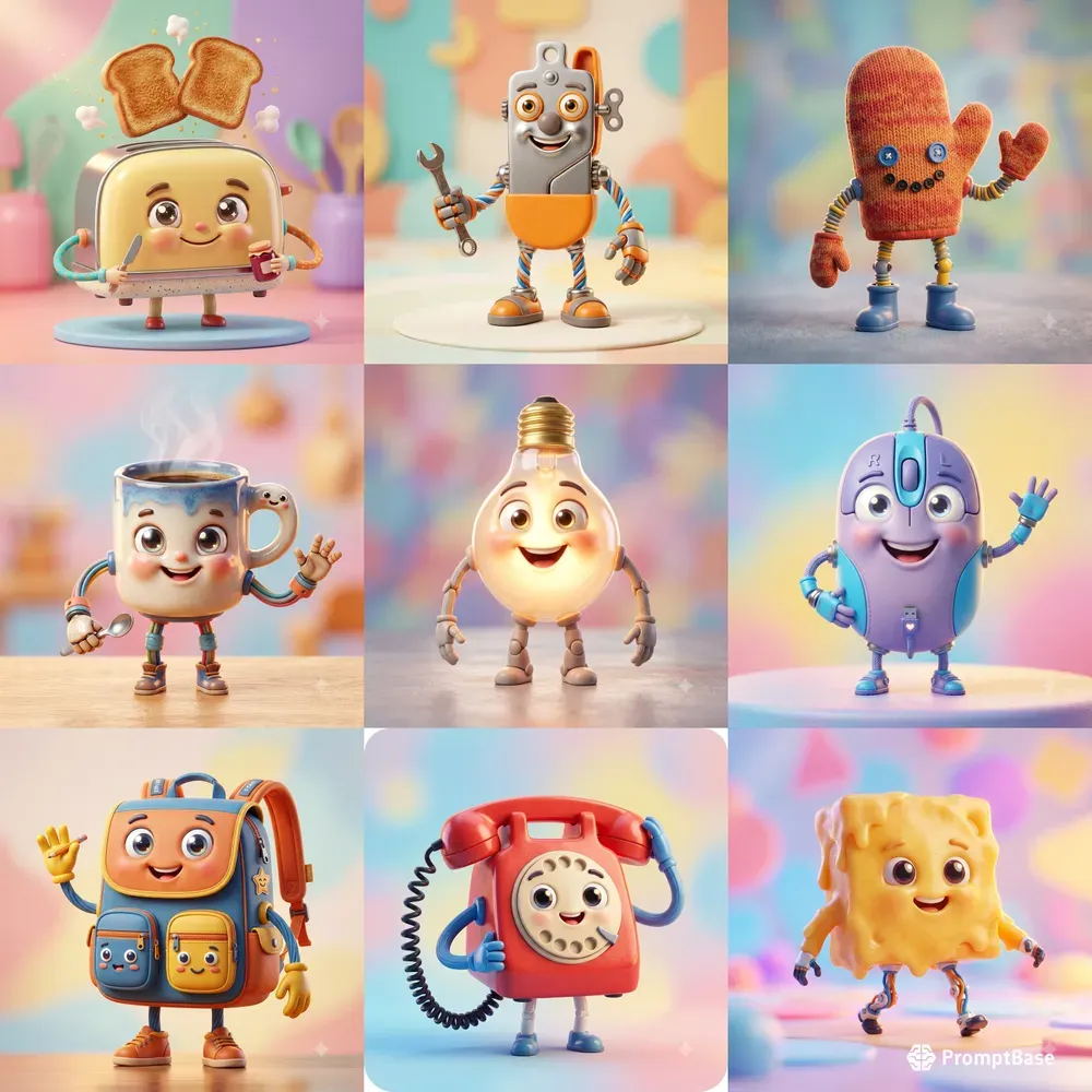 Everyday Object Characters 3D