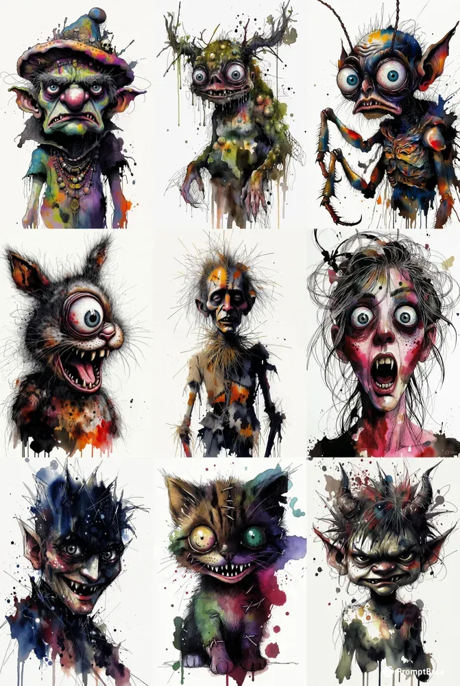 Enchanting Nightmares Whimsical Monsters