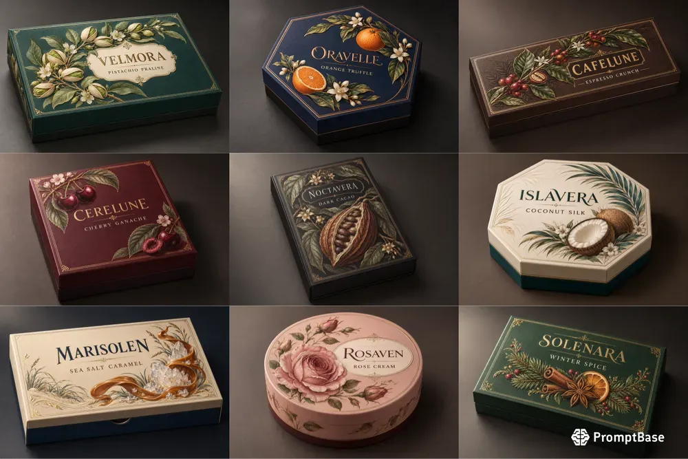 Chocolate Gift Box Packaging Concepts