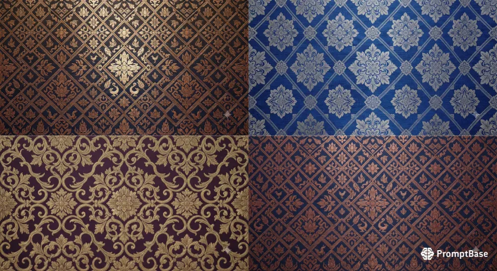 Thai Royal Brocade Patterns