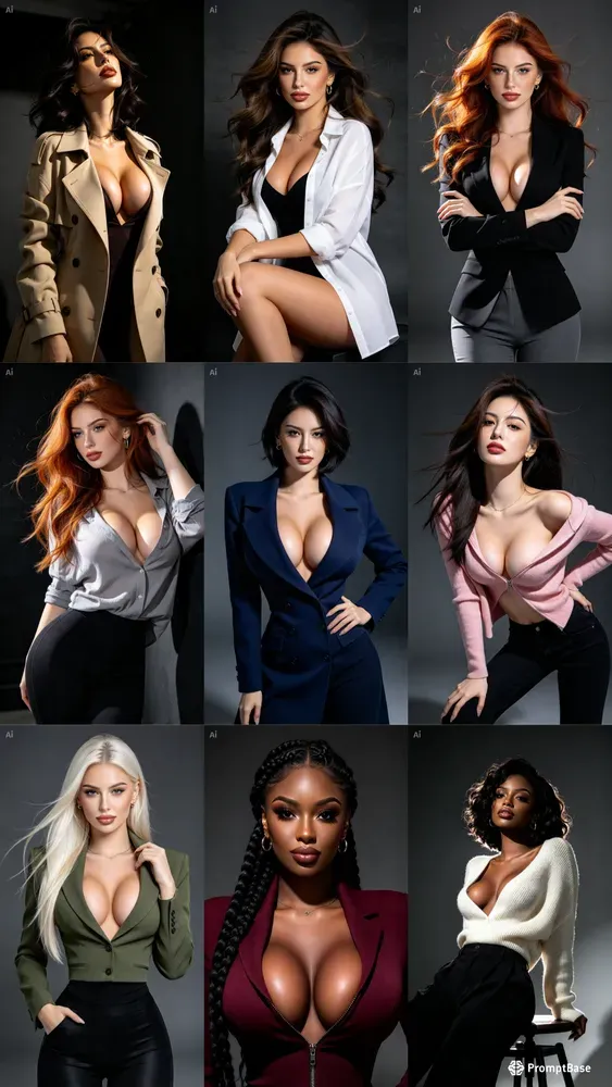 Dynamic Studio Girls Portraits
