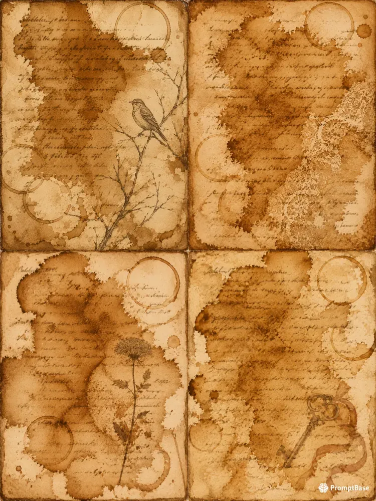Teaspilled Diary Junk Journal Pages