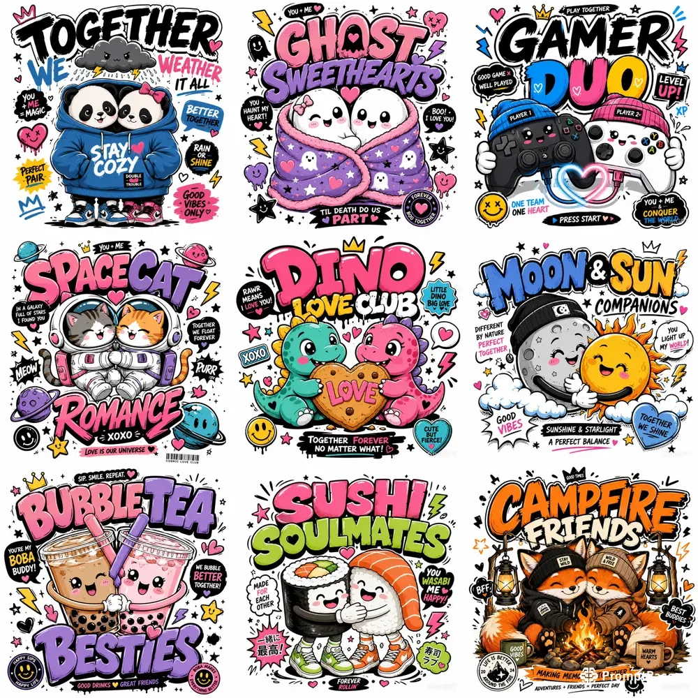 Streetwear Cartoon Character Packs