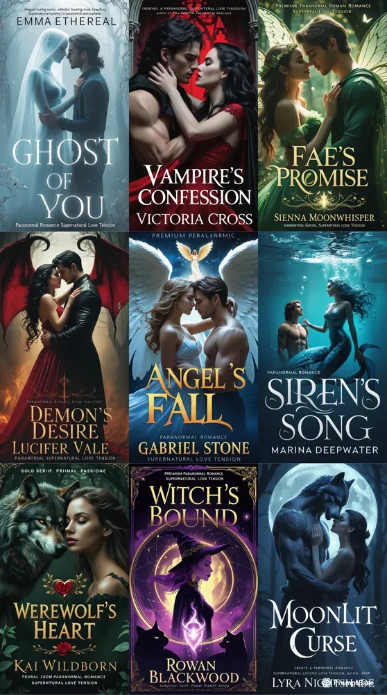 Book Covers Fiction Paranormal Romance