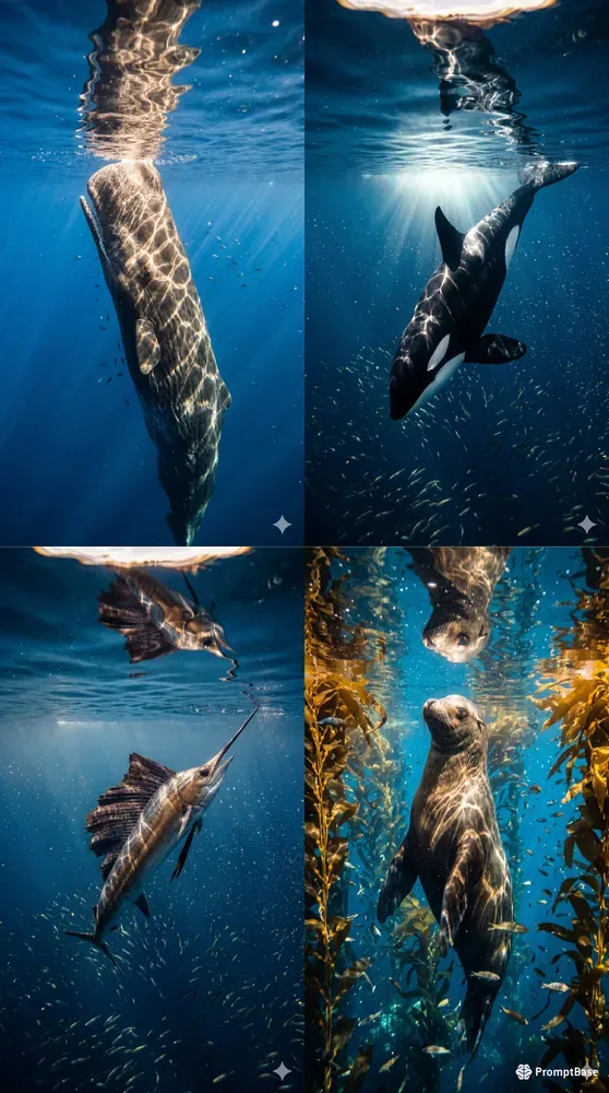 Portraits Of Aquatic Creatures