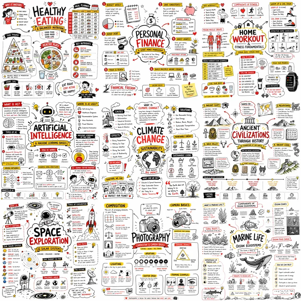 Hand Drawn Whiteboard Infographic Packs