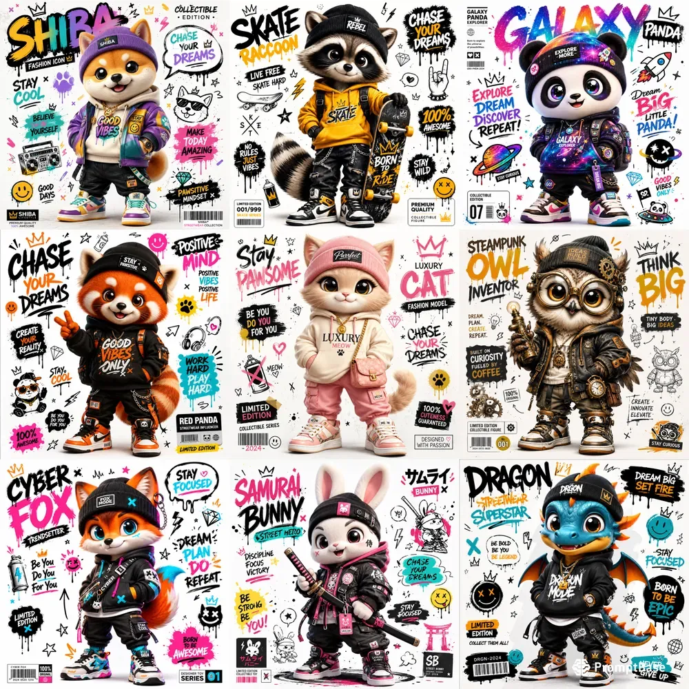 Streetwear Mascot Poster Generator
