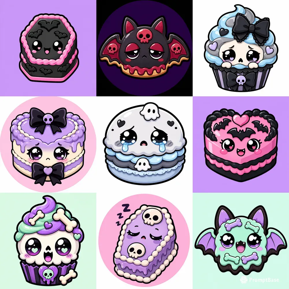 Kawaii Coffin Cake Emotes