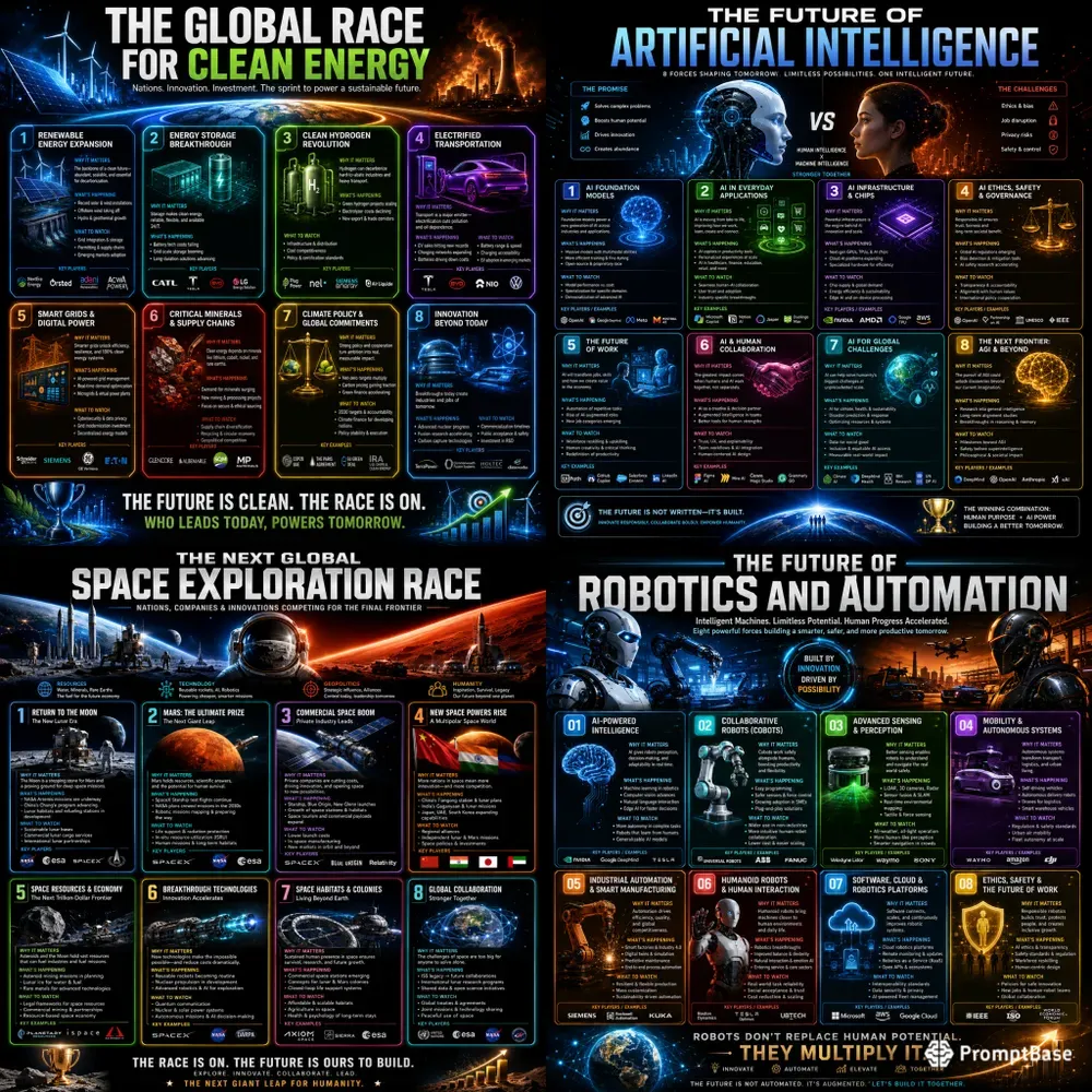 Future Race Infographic Packs
