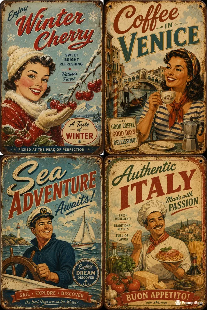 Retro Vintage Poster Generator