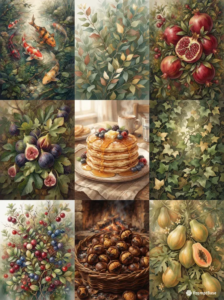 Golden Watercoloroil Posters