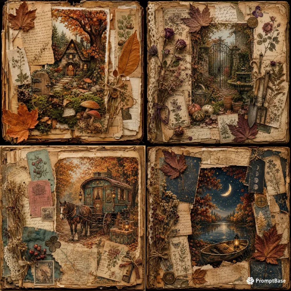 Enchanted Autumn Journal Art