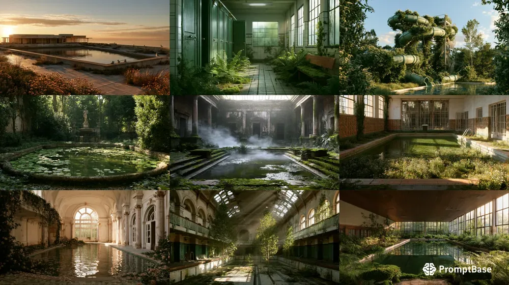 Abandoned Pools Art Generator