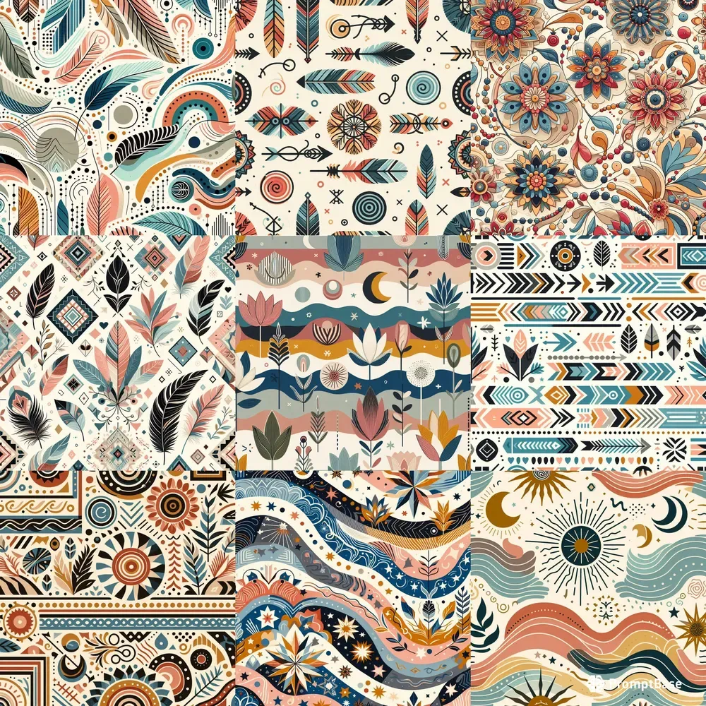 Modern Minimalist Boho Patterns