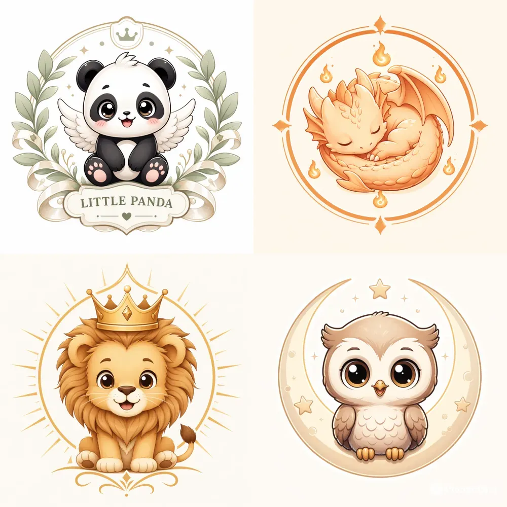 Cute Baby Logo Emblem Generator Pros