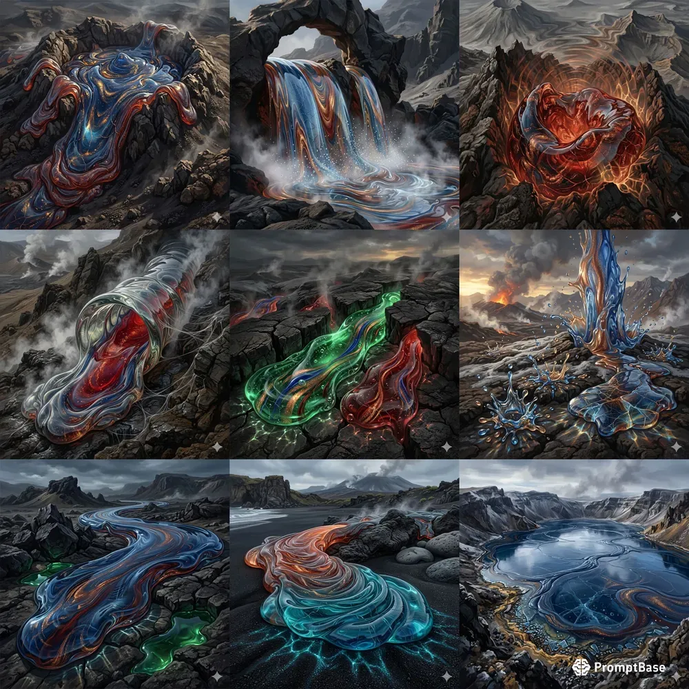 Naturalist Molten Murano Volcanism