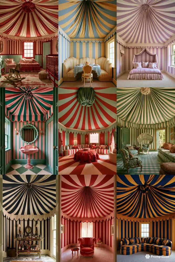 Circus Stripe Interiors