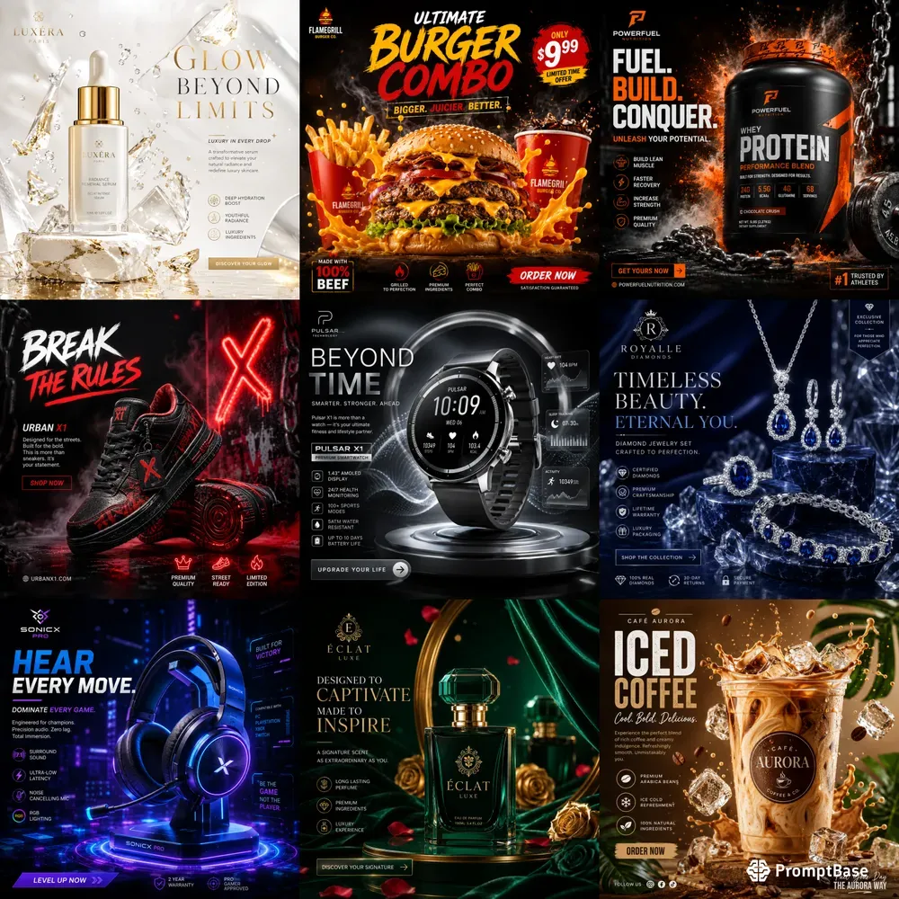 Premium Instagram Ad Concepts