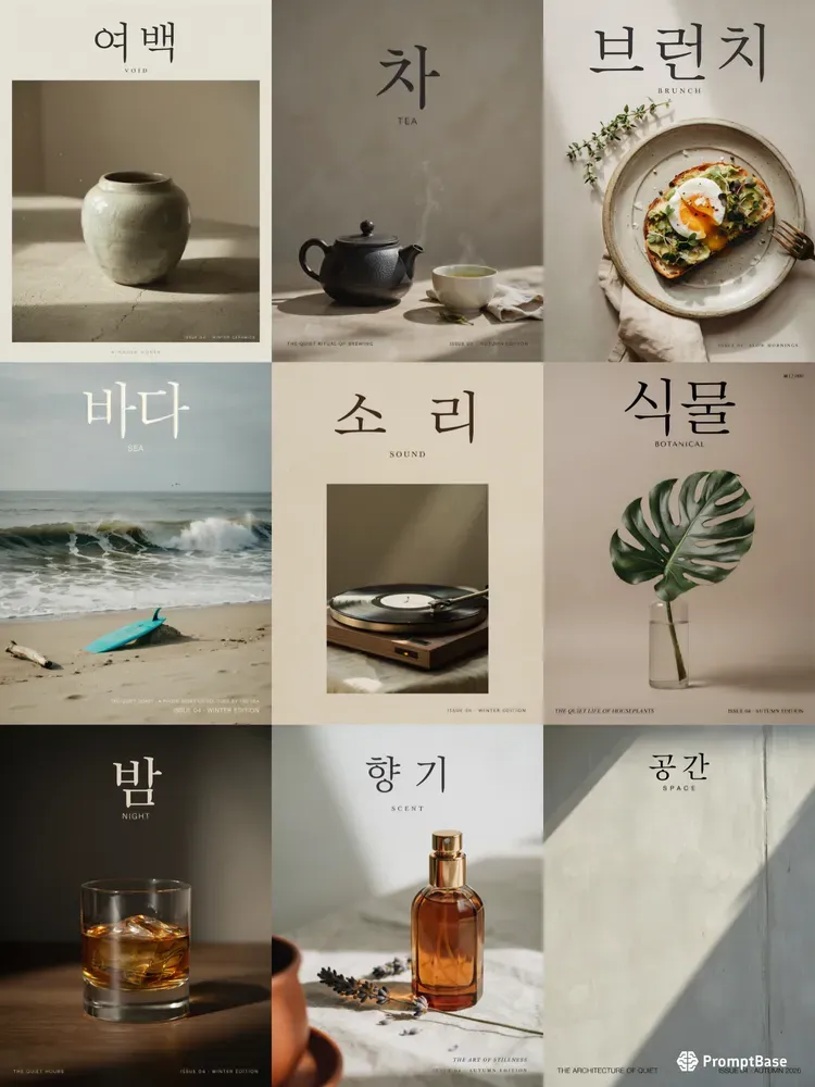 Minimalist Korean Magazine Cover Creators