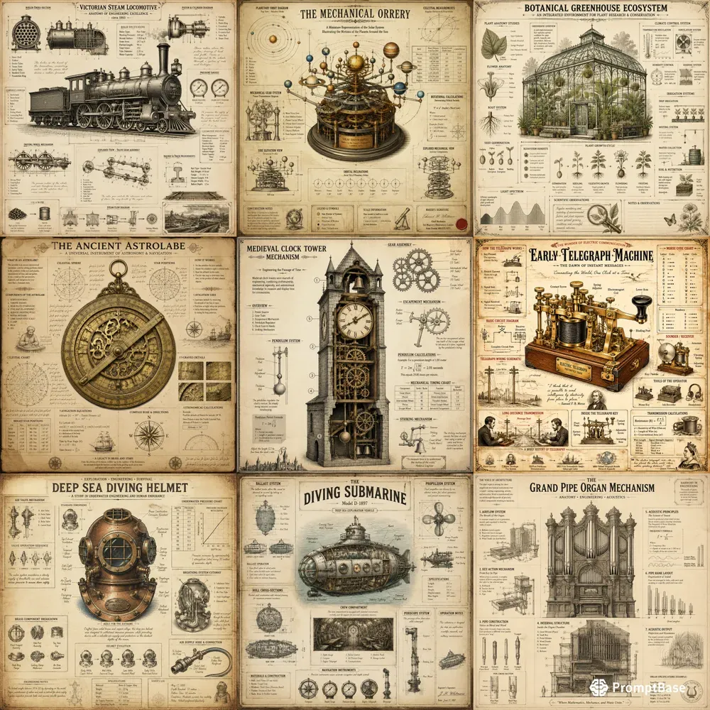 Vintage Blueprint Posters