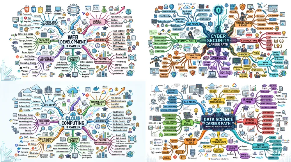 It Careers Mind Maps