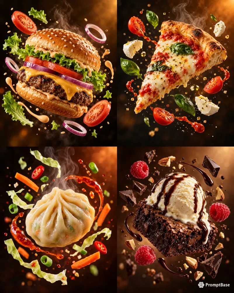 Dynamic Floating Food Ads