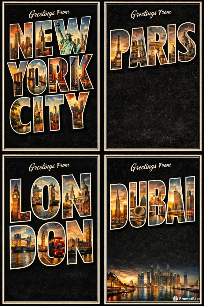 Vintage City Typography Poster Pros