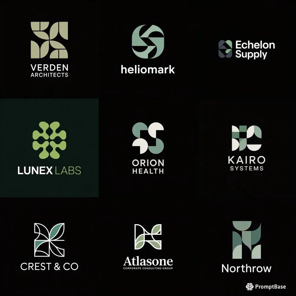 Abstract Geometric Brand Logos