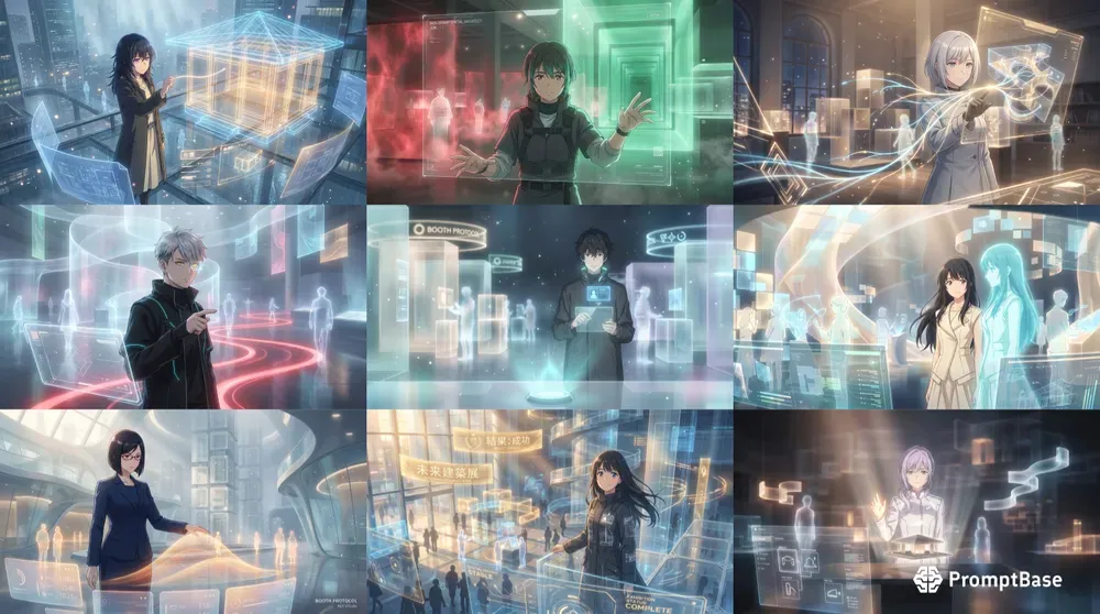Anime Spatial Design Key Visuals