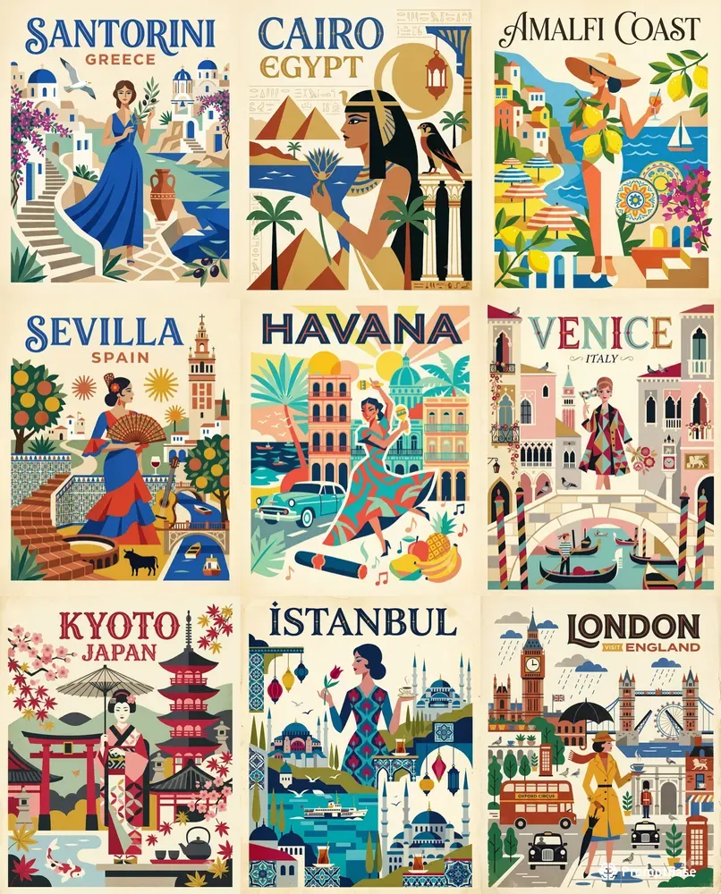Wander In Color Vintage Travel Posters