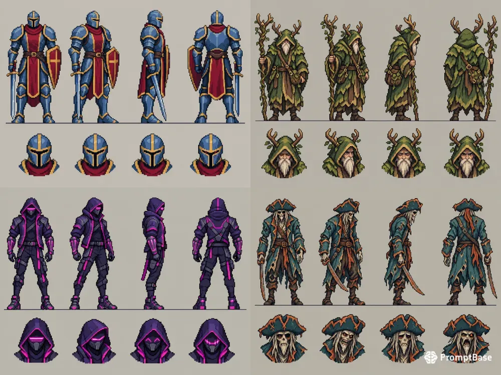 Pixelcast Sprite Turnaround Engines