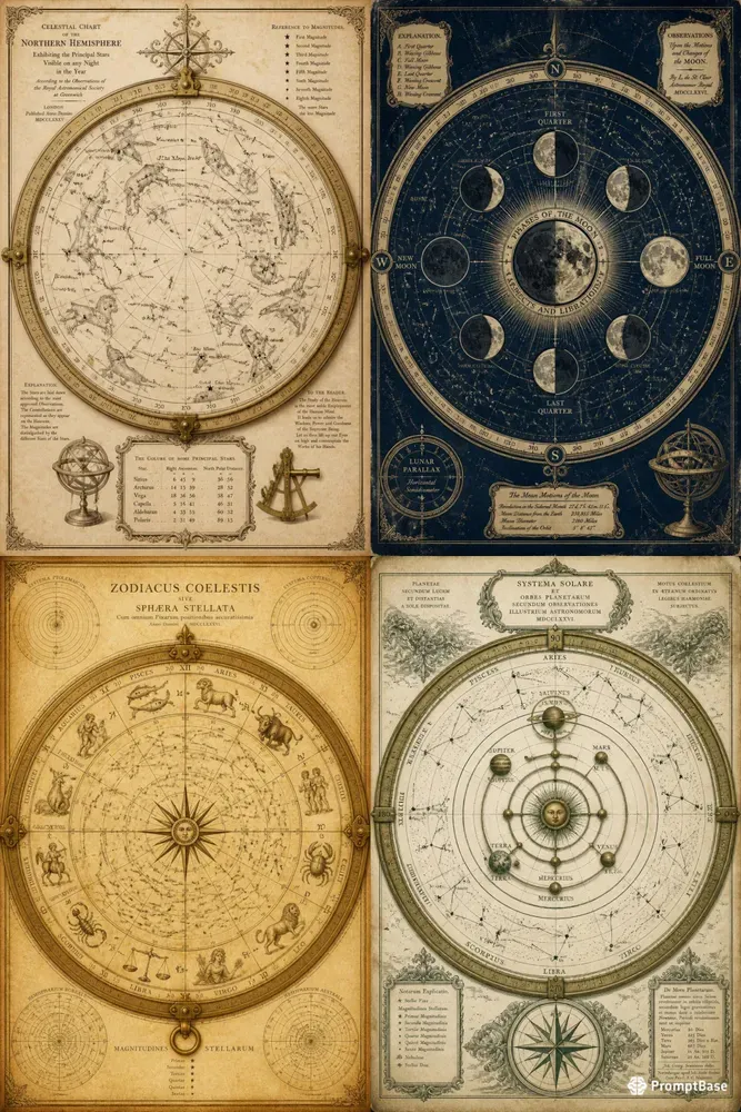 Luxury Antique Star Map Generator