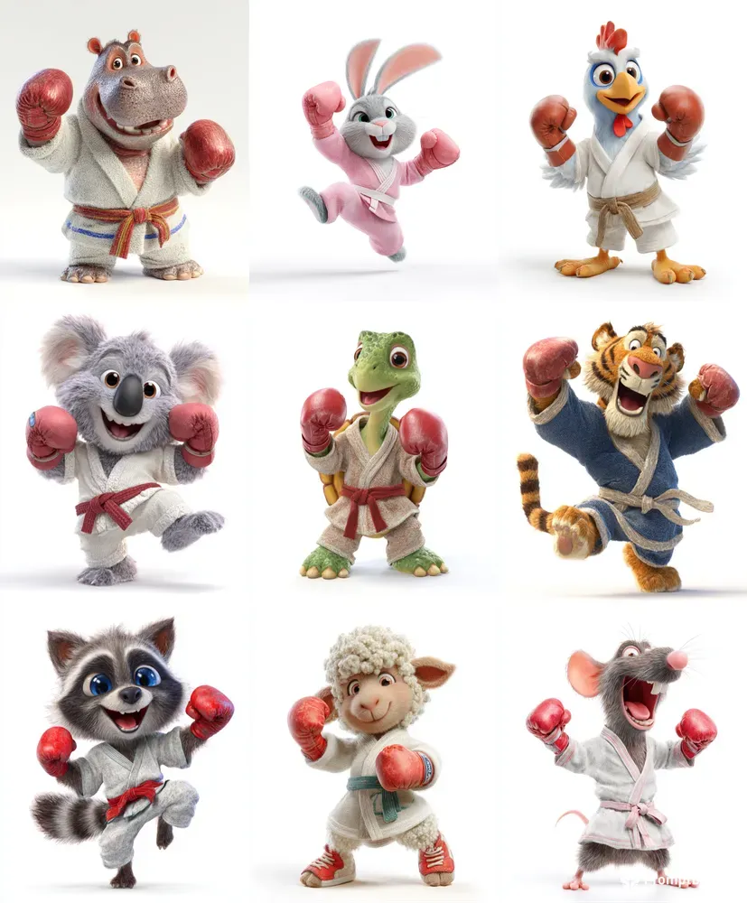 Karate Champ Characters