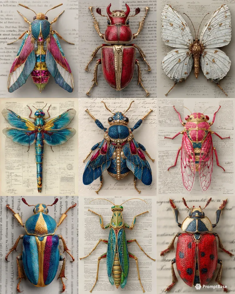 Haute Couture Insect Portraits