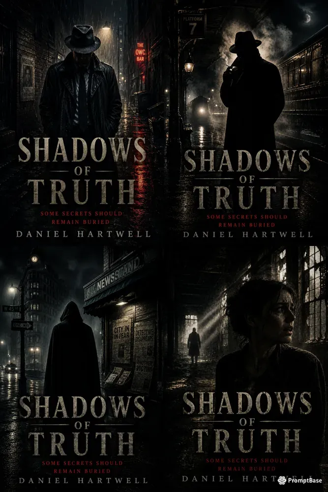 Dark Noir Thriller Book Covers