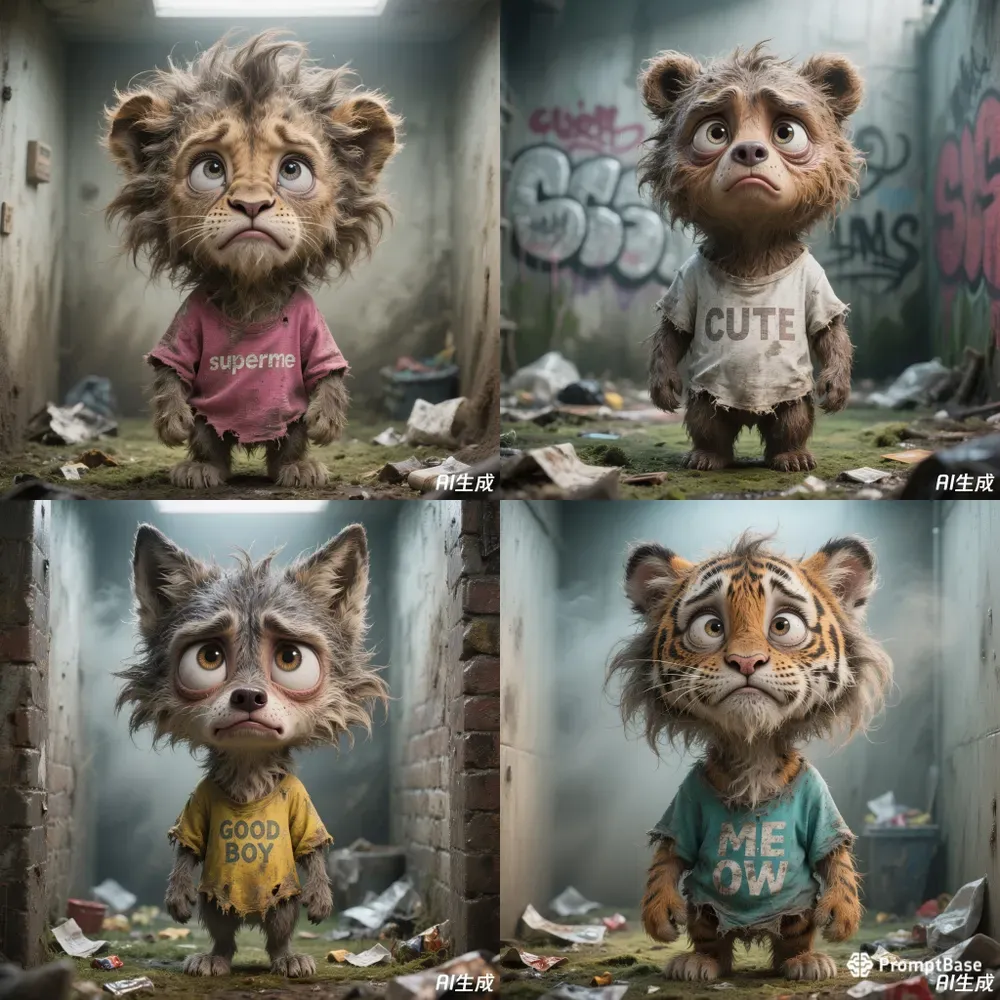 Caricature Style Animal Cartoons