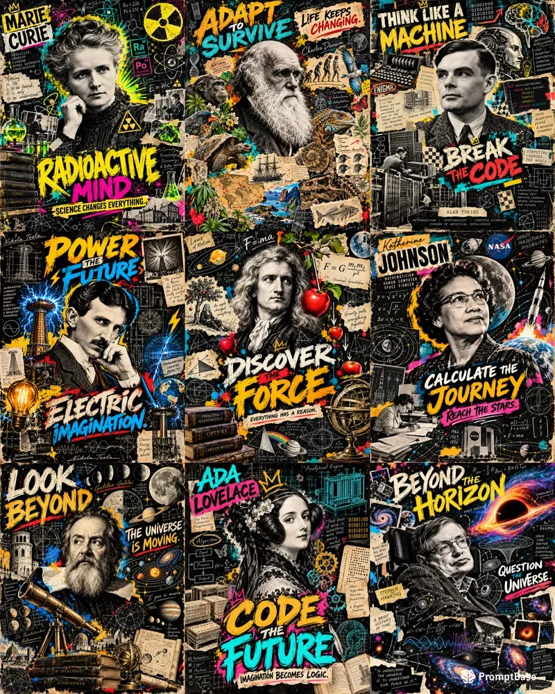 Popart Scientist Posters