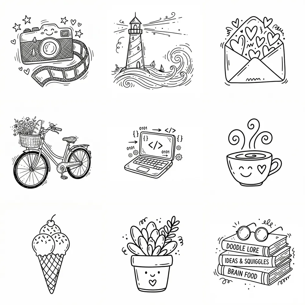 Doodles Scribbles Collections