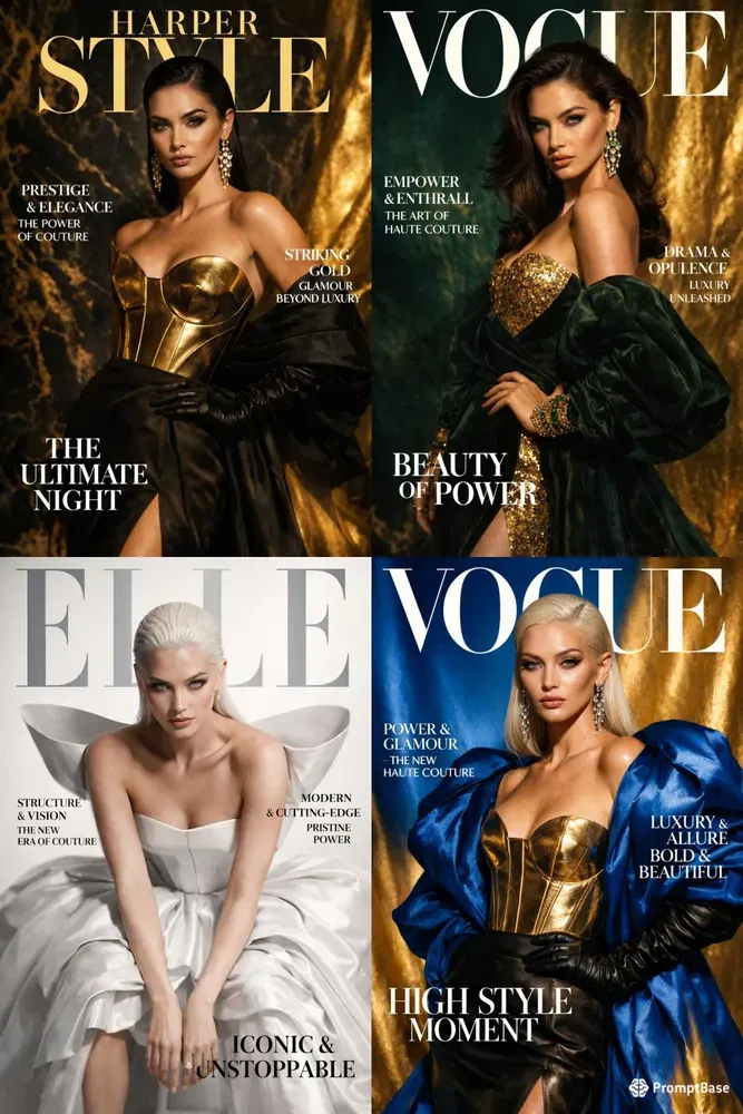 Luxury Fashion Magazine Covers