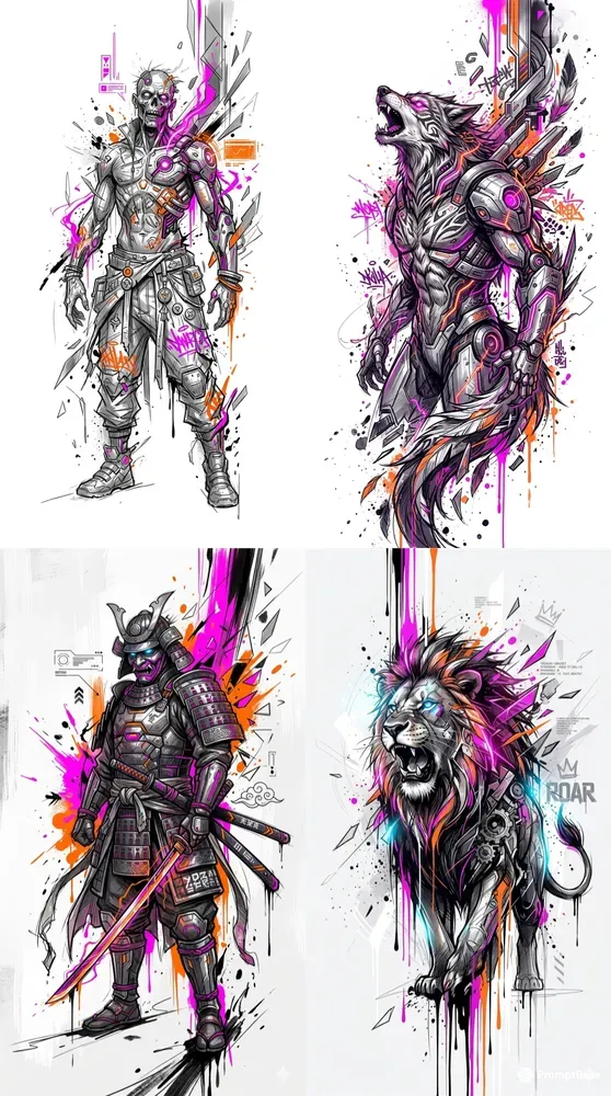Adaptive Graffiti Portraits