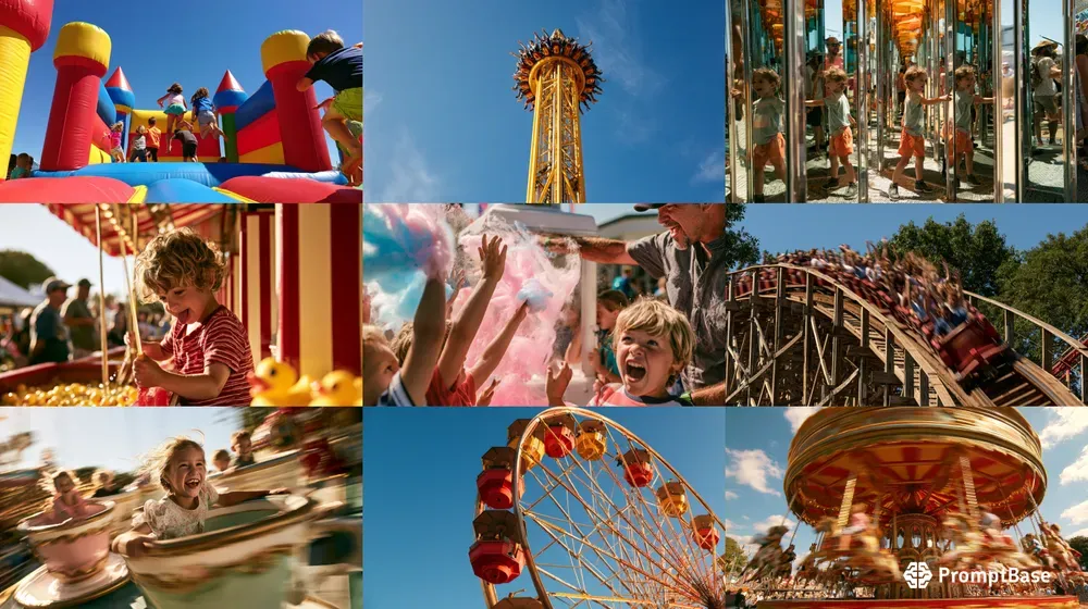 Summer Fairground Photography Generator