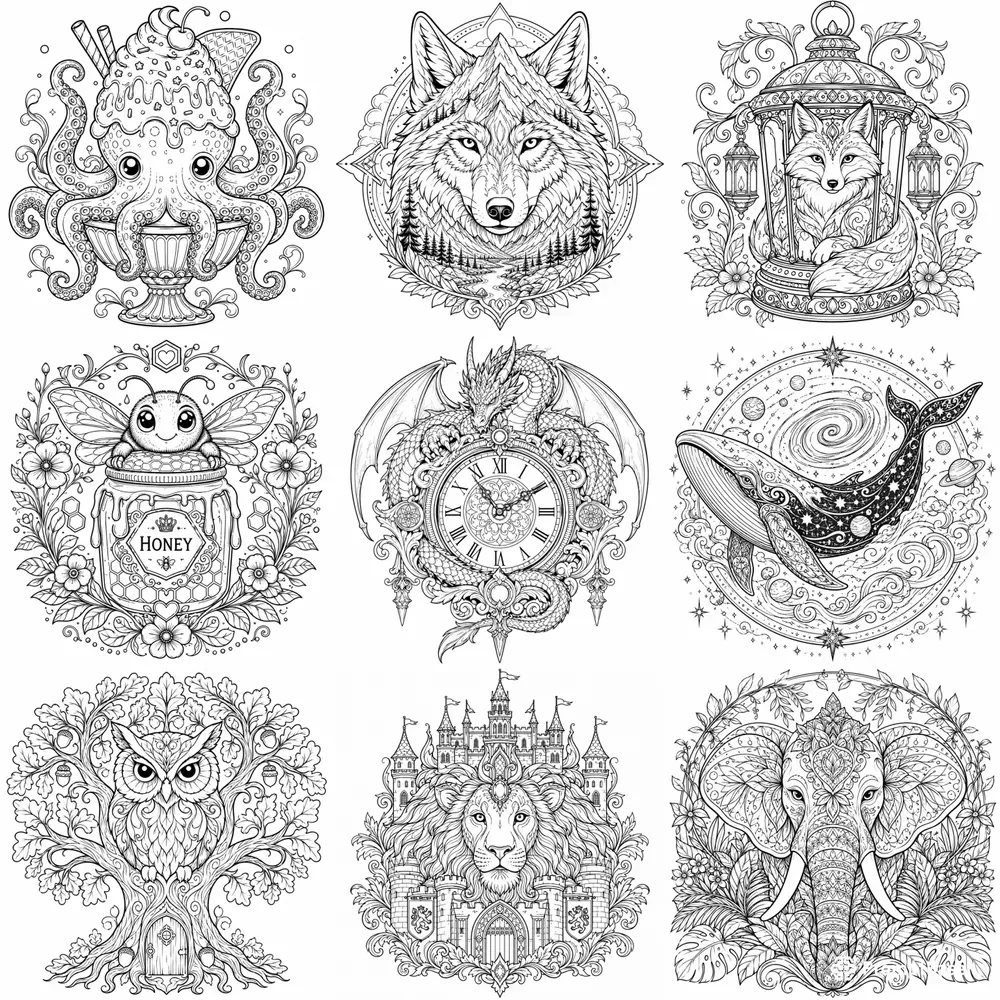 Fusion Coloring Books