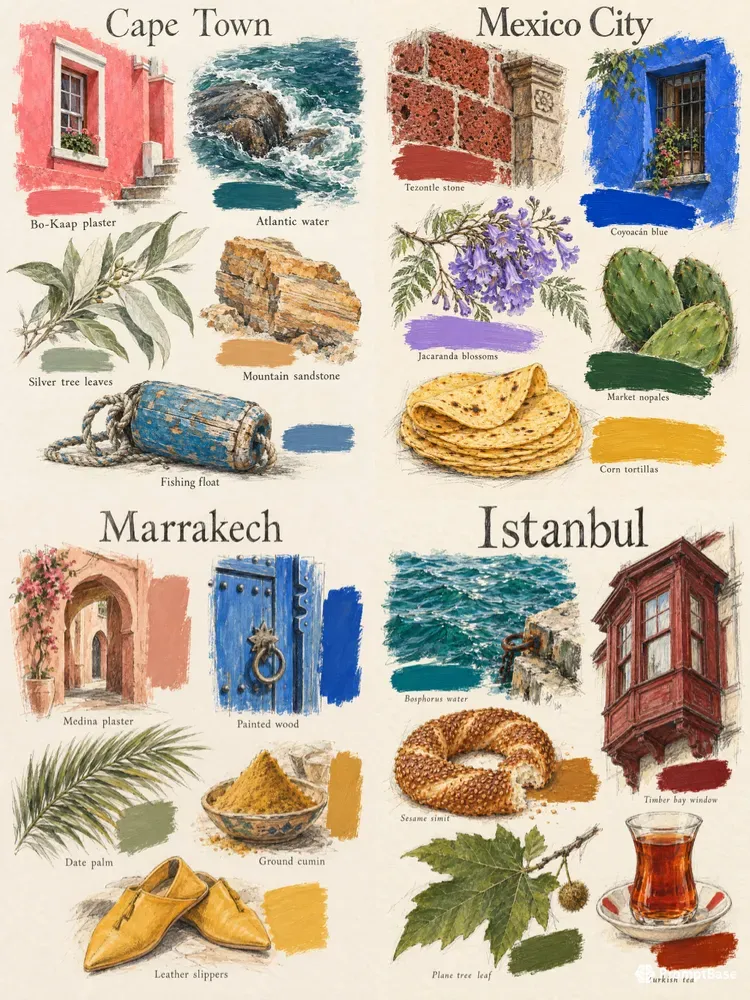 Destination Color Story Illustrations