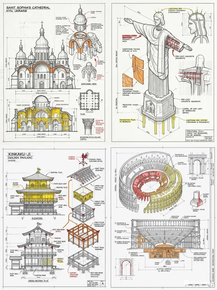 Technical Architectural Study Drawings