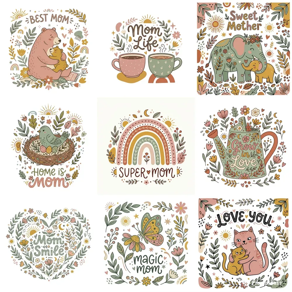 Cute Mom Quote Illustrations