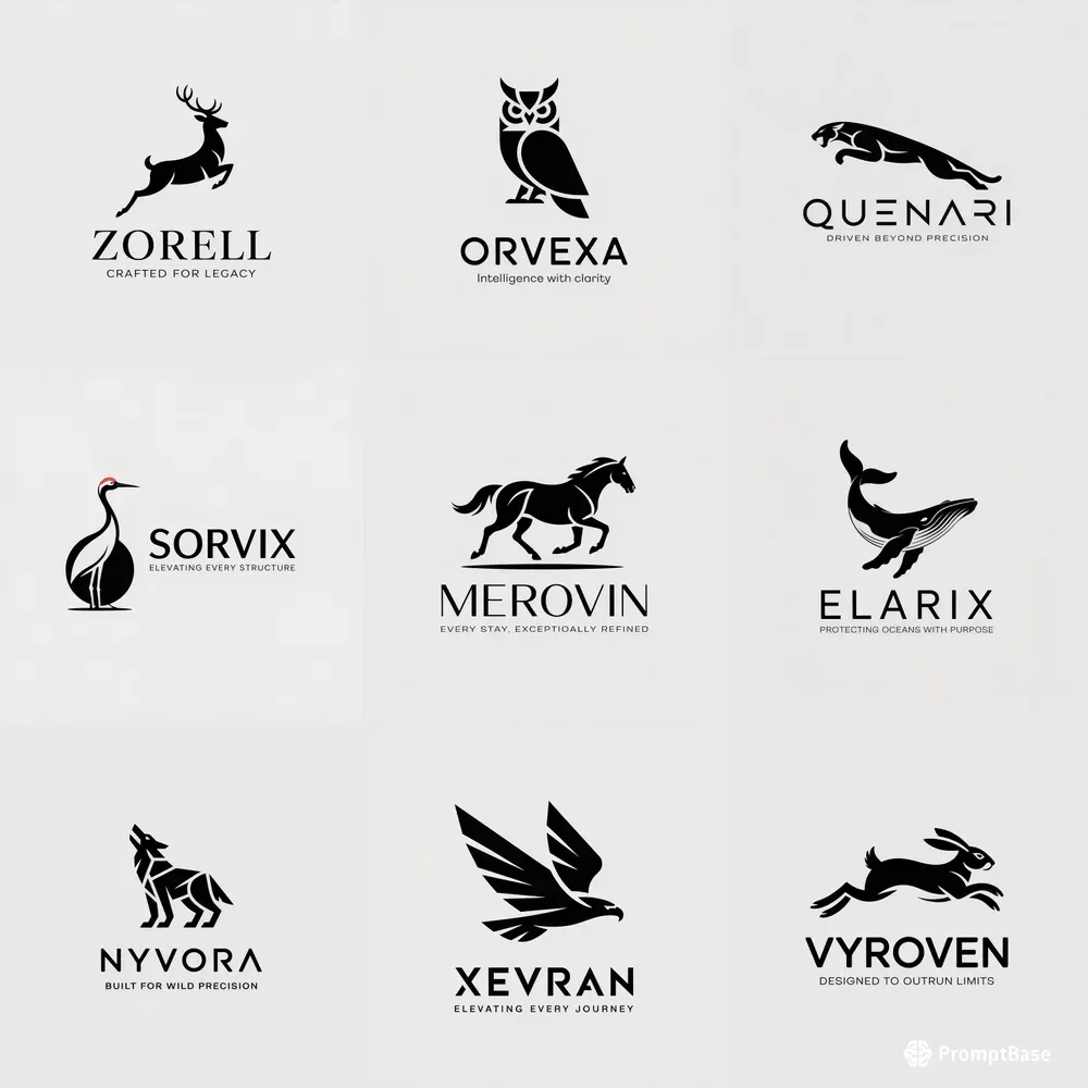 Elite Flat Logo Designs