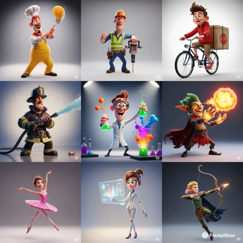 Pixarstyle 3D Character Creators