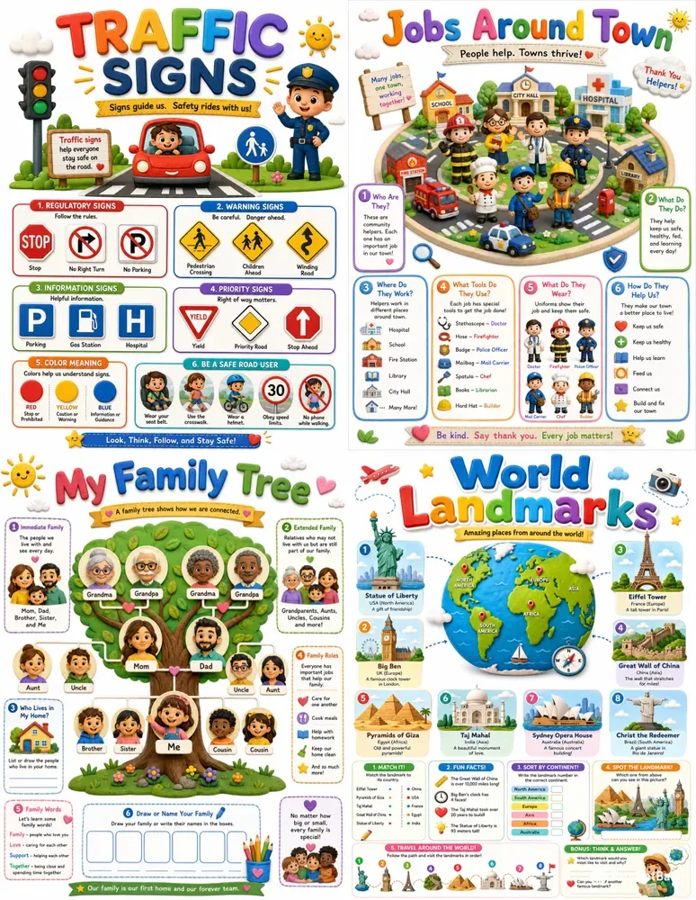 Posters Educational Fun Learning