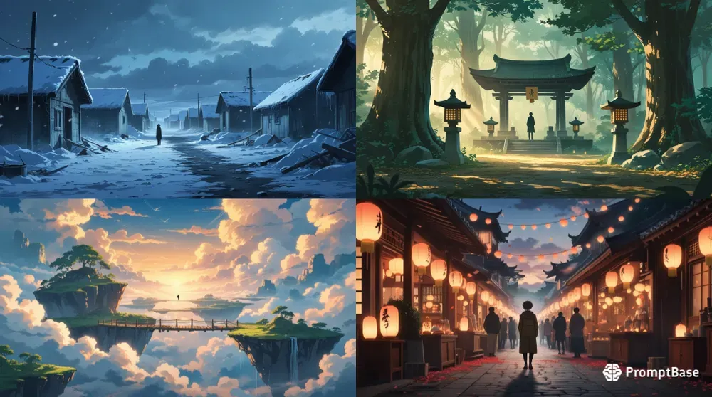 Anime Film Background Art Generator